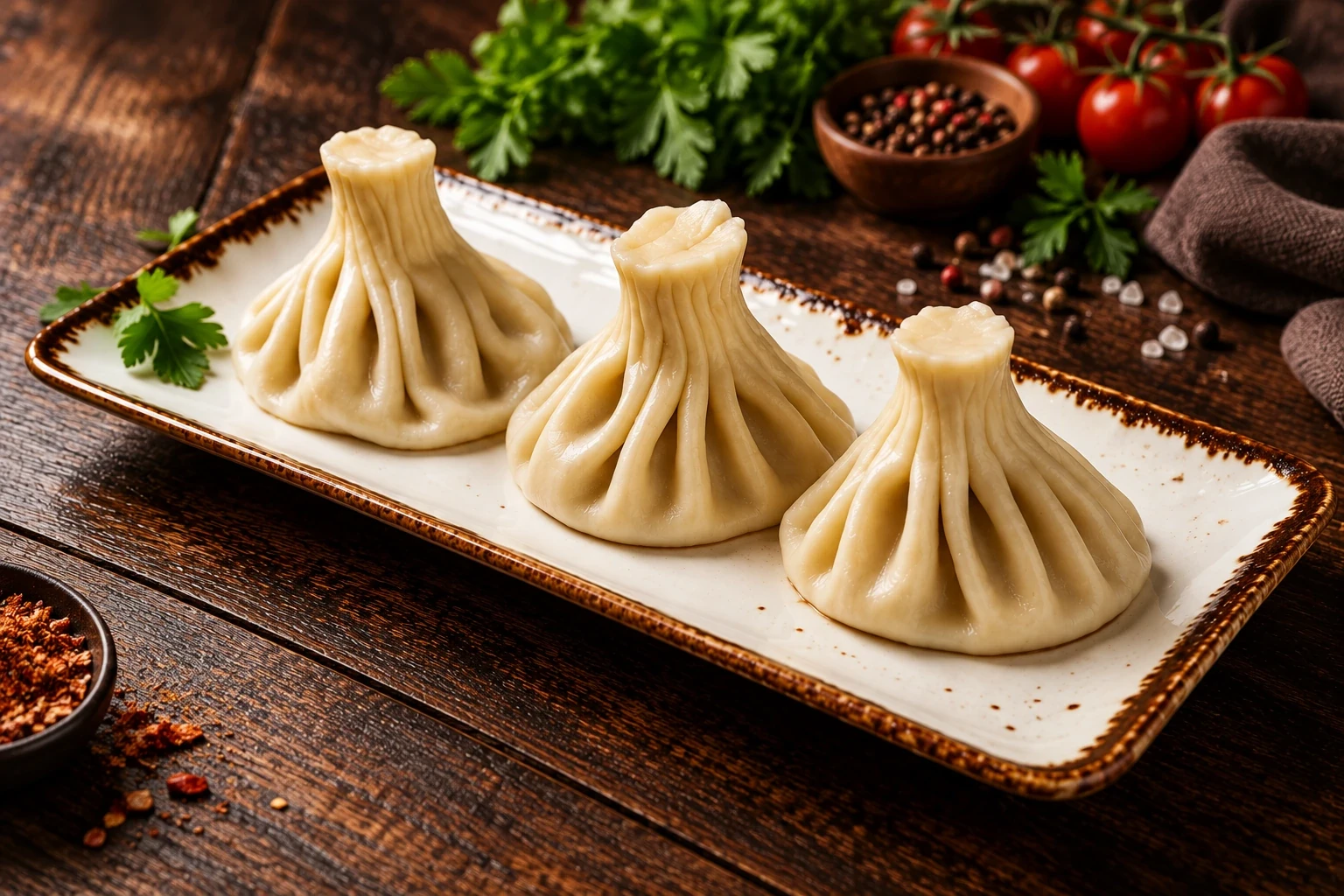Chinkali i pierogi
